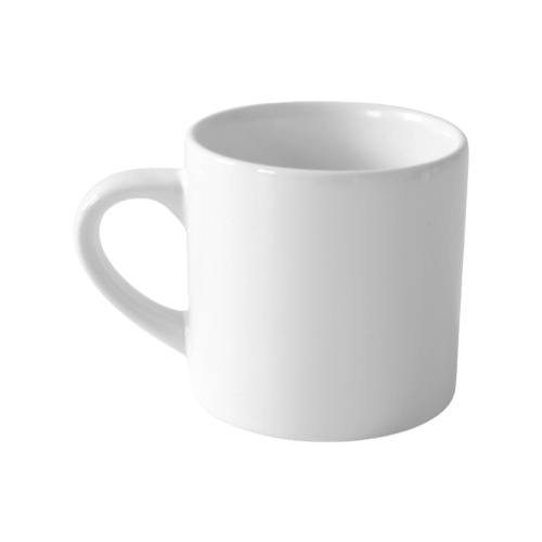 6oz Ceramic Kids Cup with Heat Transfer Coating | Customizable White Mug for Children