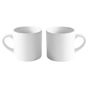 6oz Ceramic Kids Cup with Heat Transfer Coating | Customizable White Mug for Children