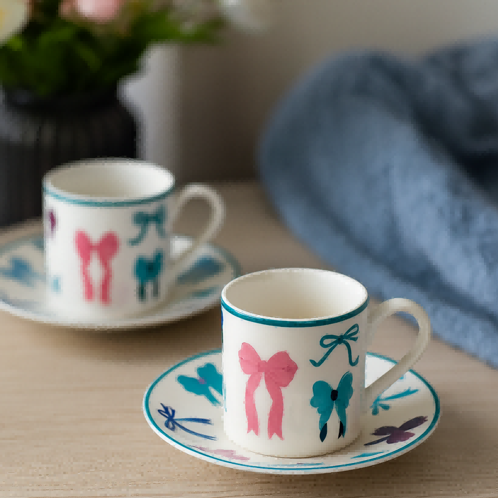 Elegant White Coffee Cup with Gold Handle for Romantic Occasions, Ideal as Valentine’s Day or Wedding Gift