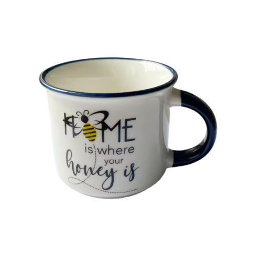 Bee YOUtiful Ceramic Kids Cup – 150ml Enamel Style Children's Mug