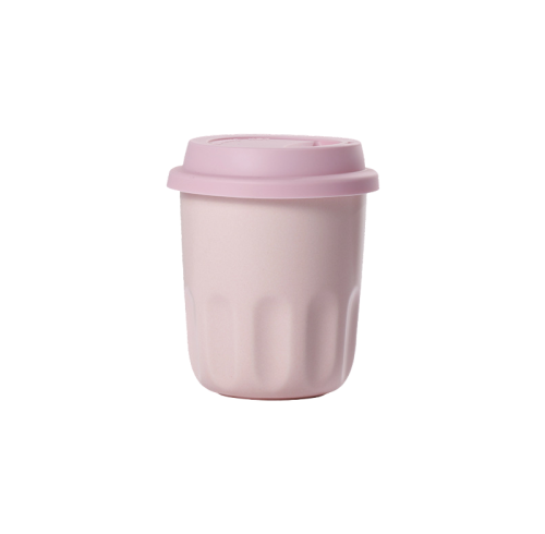Portable Ceramic Cup with Silicone Lid – 300ml Reusable Travel Mug for Coffee & Tea