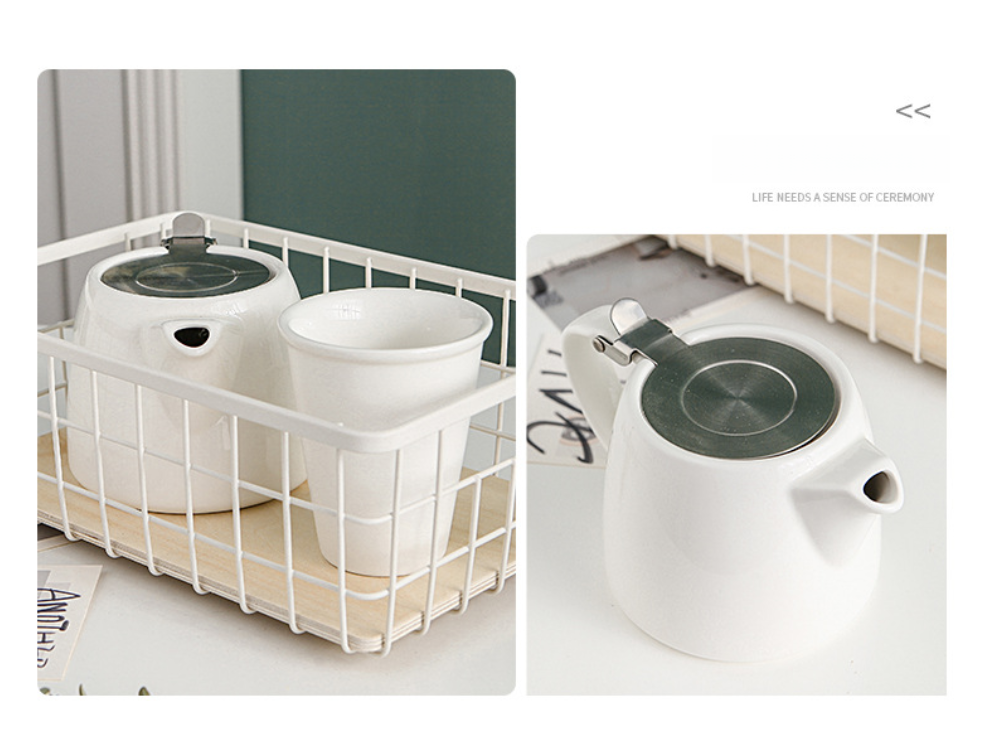 Placed Japanese Stoneware Teapot With Infuser
