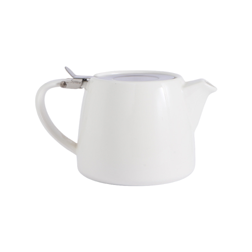 Japanese Style Stoneware Teapot With Infuser Lid | Modern Ceramic Tea And Coffee Pot For Home Or Hotel Use