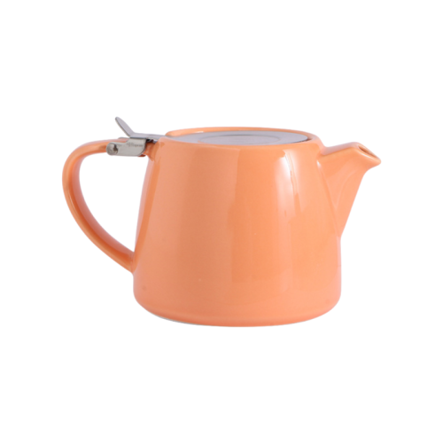 Japanese Style Stoneware Teapot With Infuser Lid | Modern Ceramic Tea And Coffee Pot For Home Or Hotel Use