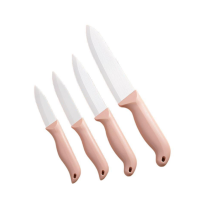 Ceramic Kitchen Knife Set | Sharp Fruit and Vegetable Cutting Knives with Sheath