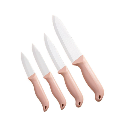 Ceramic Kitchen Knife Set | Sharp Fruit and Vegetable Cutting Knives with Sheath