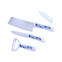 3-Piece Ceramic Knife Set | Zirconia Kitchen Knives with Peeler, Sharp and Lightweight Cooking Tools