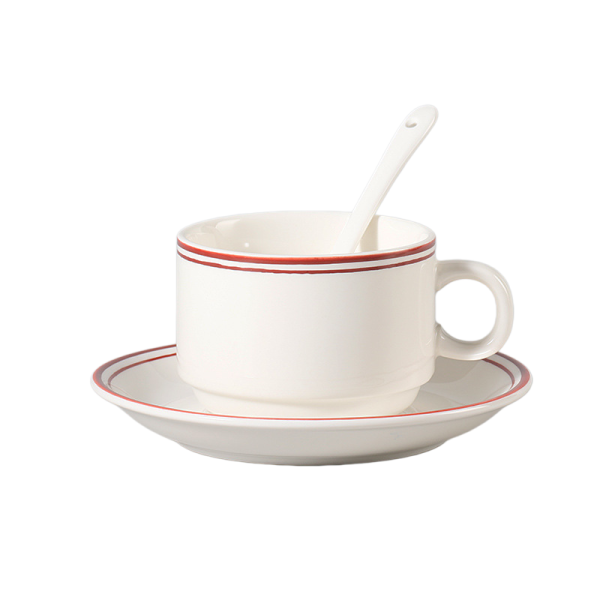 Custom Coffee Cup and Saucer, New Bone China Coffee Set