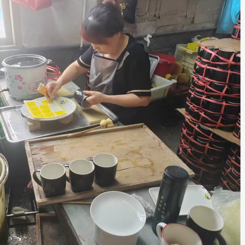 ceramic coffee mug decal logo on glaze glossy surface branding