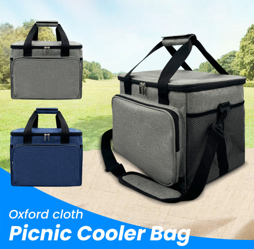 OEM Oxford Cloth Foldable Design Insulated Lunch Bag For Office Picnic Hiking Beach