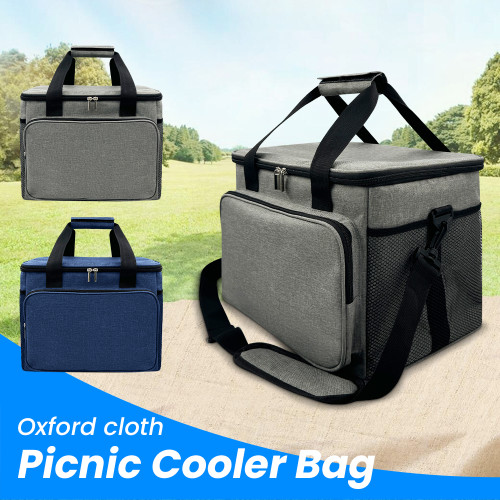 Customizable Oxford Cloth Insulated Lunch Bag - Foldable Design for Office, Picnics, Hiking & Beach | B2B Wholesale, OEM & ODM Services Offered