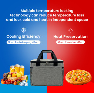 Customizable Oxford Cloth Insulated Lunch Bag - Foldable Design for Office, Picnics, Hiking & Beach | B2B Wholesale, OEM & ODM Services Offered