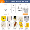 KUOSHI Custom Organic Blank Cotton Tote Shopping Bag Packaging With Printed Logo