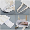 KUOSHI Custom Organic Blank Cotton Tote Shopping Bag Packaging With Printed Logo