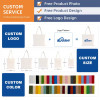 KUOSHI Custom Organic Blank Cotton Tote Shopping Bag Packaging With Printed Logo