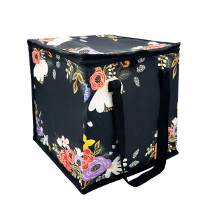 KUOSHI OEM Custom Aluminum Foil Floral Pattern Cooler Bag Insulated