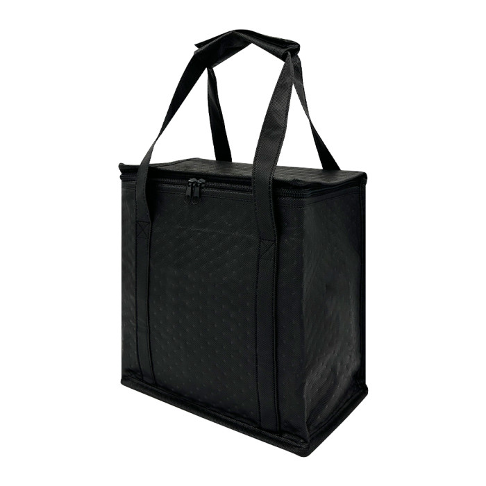 KUOSHI OEM Custom Logo Black Minimalist Insulated Cooler Bags