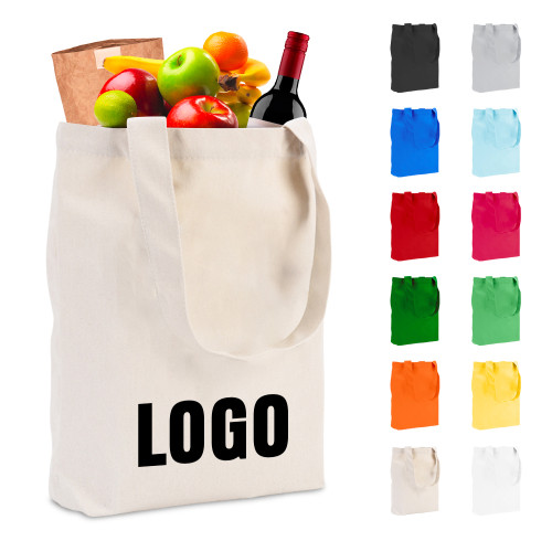 KUOSHI Custom Organic Blank Cotton Tote Shopping Bag Packaging With Printed Logo