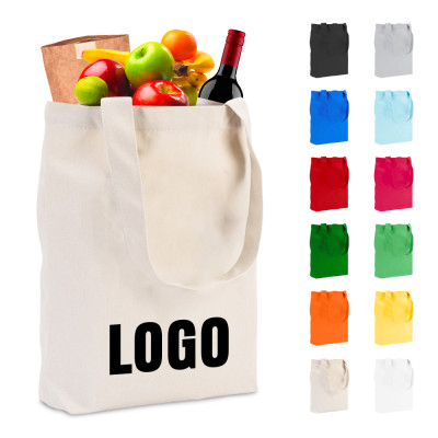 KUOSHI Custom Organic Blank Cotton Tote Shopping Bag Packaging With Printed Logo