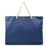 KUOSHI OEM Custom Printed Logo Rope Handle Canvas Beach Tote Bag With Zipper