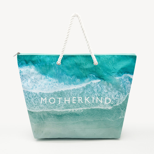 OEM KUOSHI Customized Parisian Style Rope Handle 600D Polyester Tote Bags With Logo Waterproof Eco Friendly