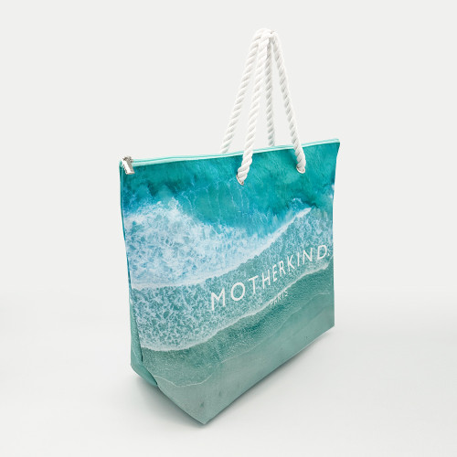 OEM KUOSHI Customized Parisian Style Rope Handle 600D Polyester Tote Bags With Logo Waterproof Eco Friendly