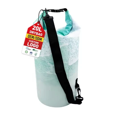 KUOSHI OEM Custom Logo 2l 3l 5l 10l 15l 20l 25l 30l Outdoor Pvc Waterproof Dry Bag