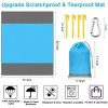 KUOSHI OEM Portable Foldable Waterproof Outdoor Custom Logo Nylon Beach Mat