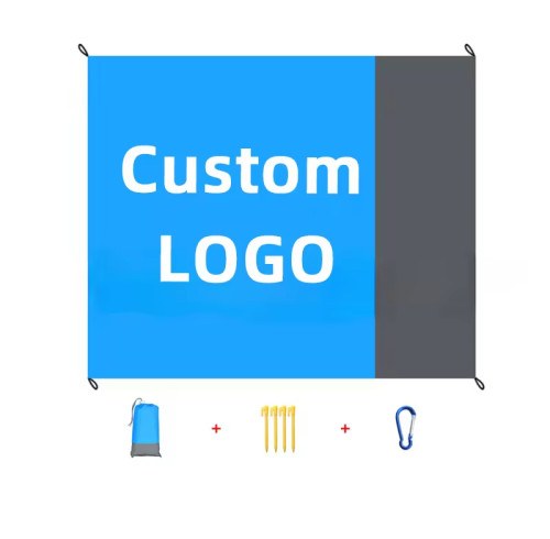 KUOSHI OEM Portable Foldable Waterproof Outdoor Custom Logo Nylon Beach Mat