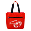 KUOSHI OEM Luxury Custom Printed Logo Red Canvas Shopping Tote Bags For Women