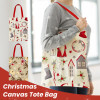 Wholesale Price Custom Christmas Organic Cotton Tote Bag With Custom Printed Logo