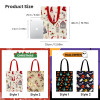 Wholesale Price Custom Christmas Organic Cotton Tote Bag With Custom Printed Logo