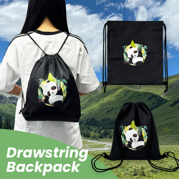 KUOSHI Wholesale Custom Printed Logo Nylon Sublimation Drawstring Backpack Gift Bag