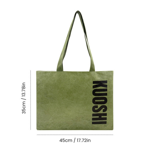 B2B Wholesale Dupont Paper Shoulder Tote Bag Custom Logo