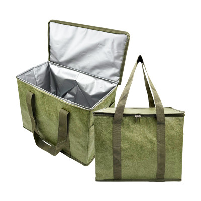 OEM/ODM Custom Dupont Paper Collapsible Food Cooler Bags For Travel