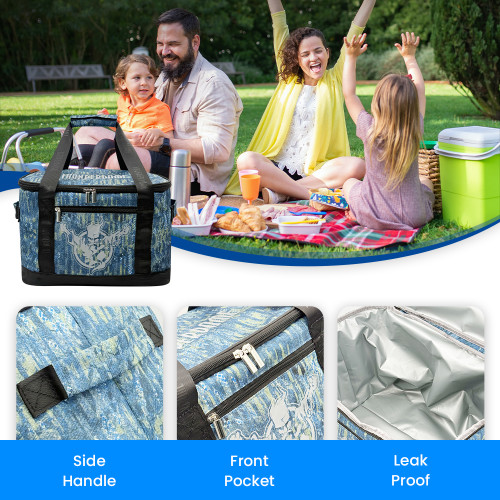 Wholesale Oxford Cloth Foldable Insulated Lunch Bag – Multi-Use Design for Office, Picnic, Hiking & Beach | Focused on OEM & ODM Services