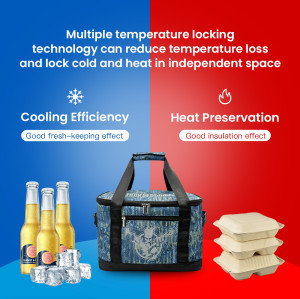 Wholesale Oxford Cloth Foldable Insulated Lunch Bag – Multi-Use Design for Office, Picnic, Hiking & Beach | Focused on OEM & ODM Services