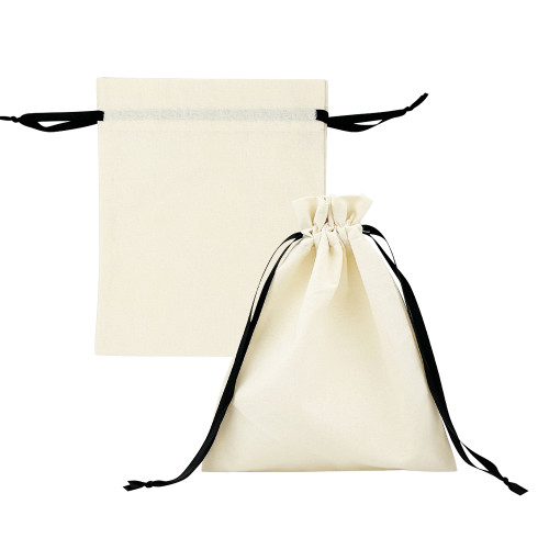 KUOSHI OEM Custom Mini Dust Bag Canvas Drawstring Bag With Printed Logo