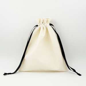 KUOSHI OEM Custom Mini Dust Bag Canvas Drawstring Bag With Printed Logo