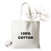 100% Cotton Tote Bag Reusable Grocery Shopping Bag with Handles, Eco Friendly Canvas Bag for Daily Use, Custom Logo Available