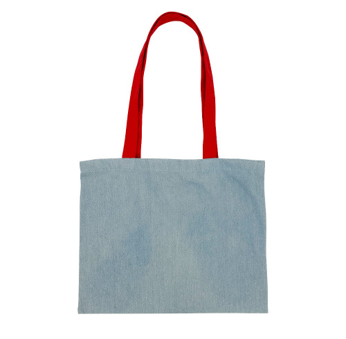 Custom Jean Bag – Durable Denim Tote for Corporate Branding, 34×42 cm