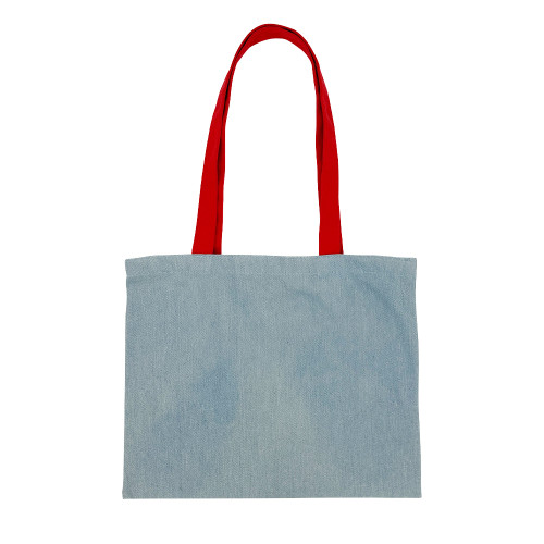 Custom Jean Bag – Durable Denim Tote for Corporate Branding, 34×42 cm