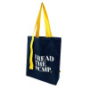Custom Denim Tote Bag with Contrast - Color Handles