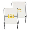 OEM Custom Drawstring Backpack with Gold Foil Printing