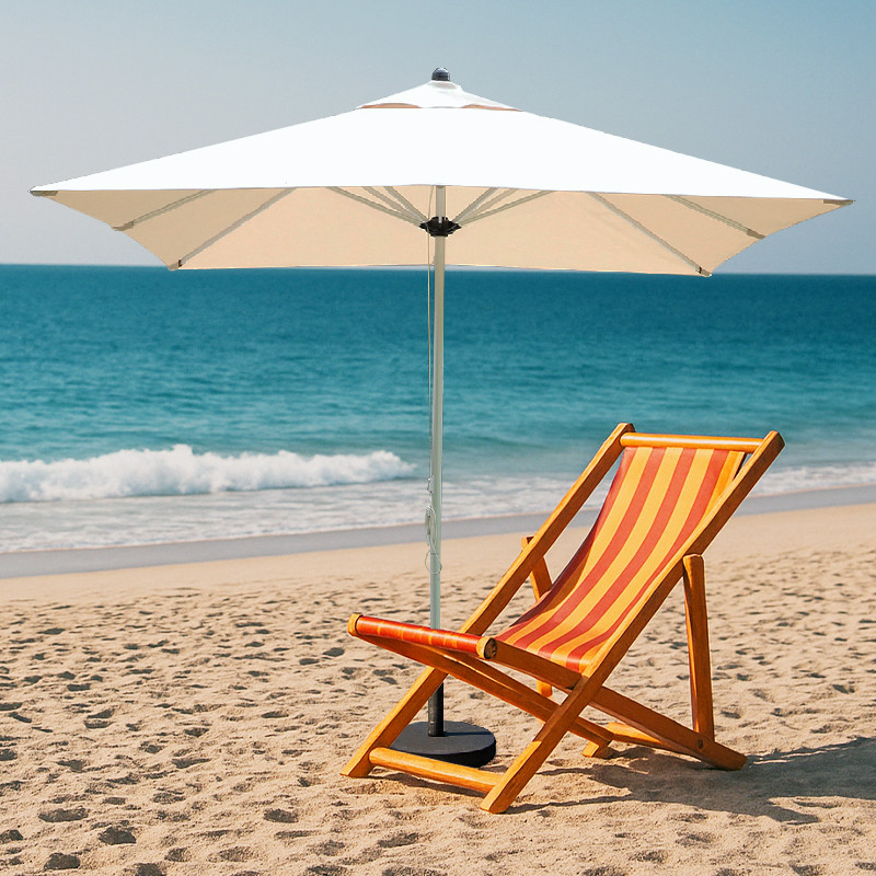 An engineer testing an umbrella's durability against high winds Wind testing an umbrella in a lab setting