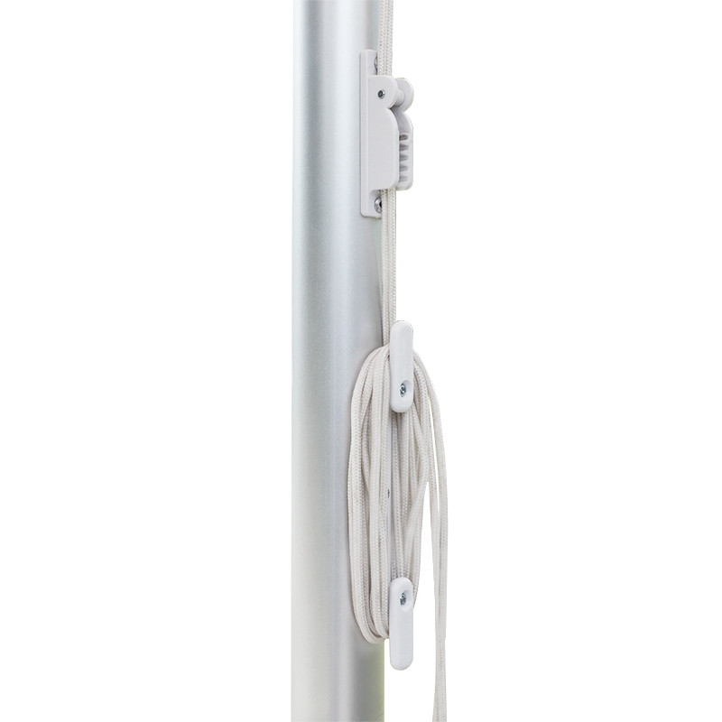 Pull-string parachute pole