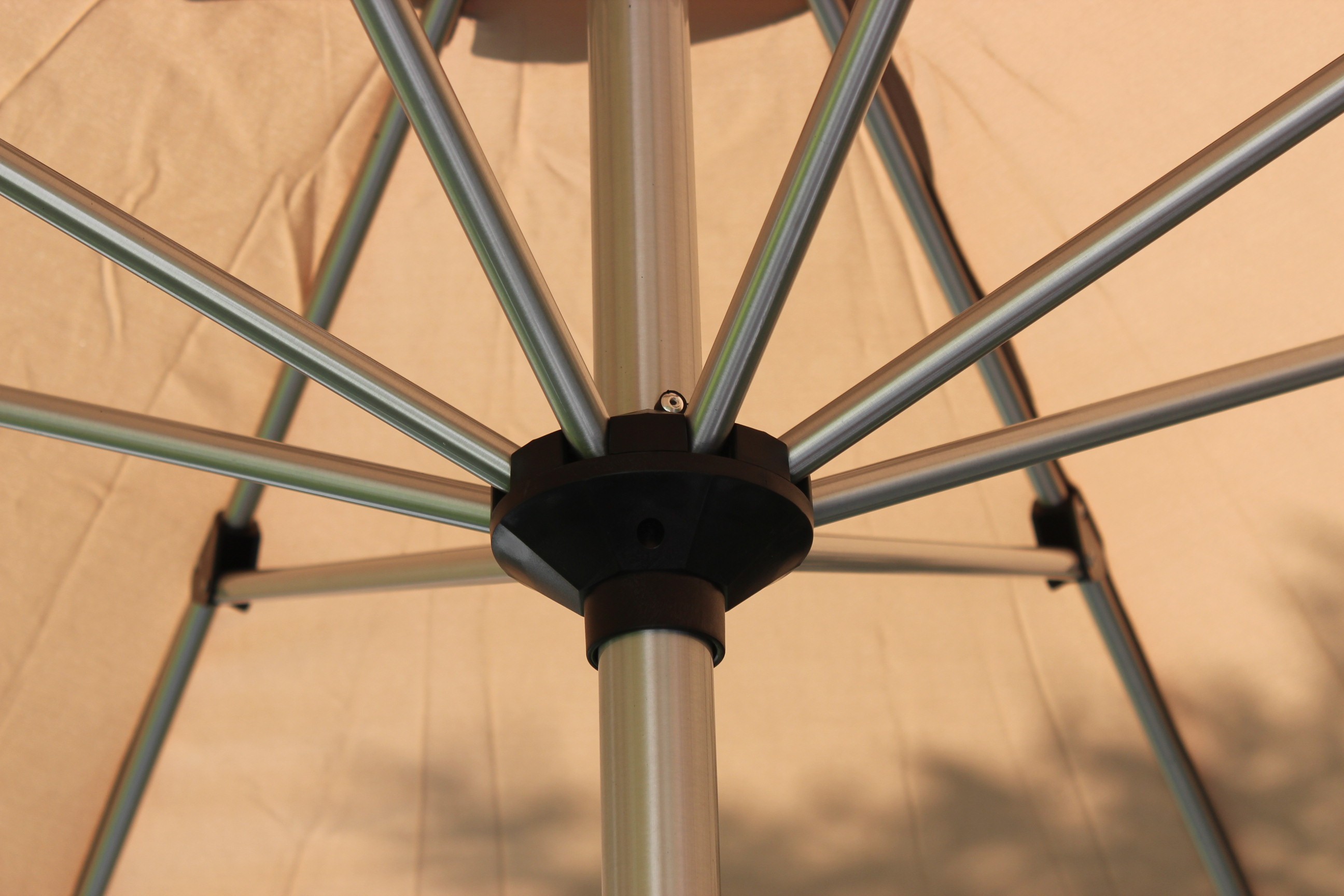 Central column umbrella canopy