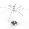 Durable Center Pole Umbrella Commercial Outdoor for Poolside Lounges and Oceanfront Resorts