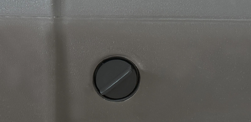 Drainage outlet of the water tank base