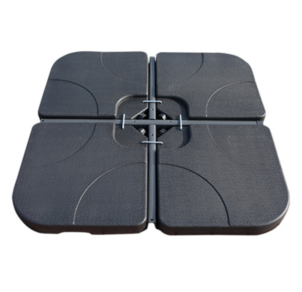 Heavy-Duty 60L HDPE Umbrella Base | 4-piece interlocking base support